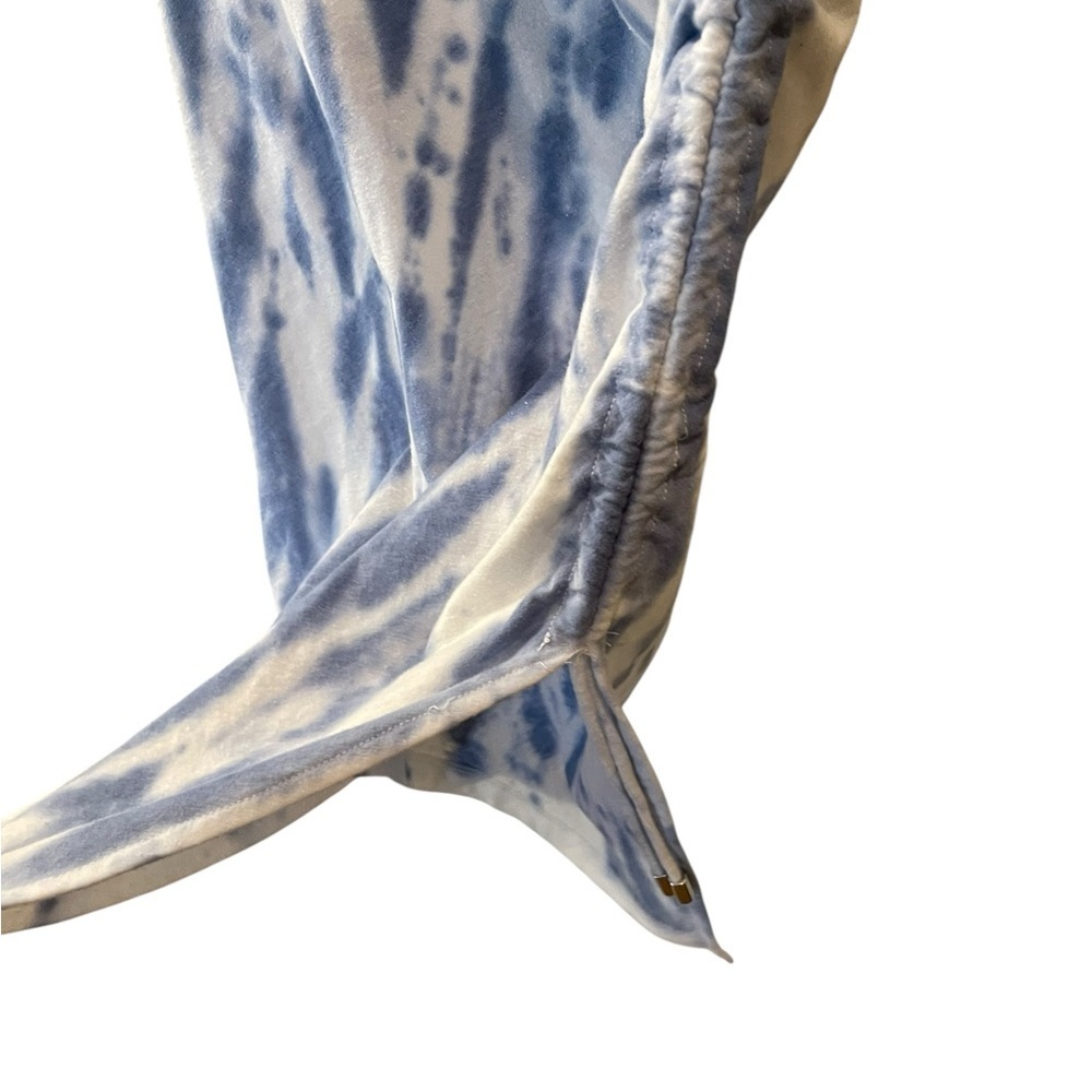 Skinnygirl Connie Women’s Side Ruched Midi Tank Dress Blue Tie Dye Size: Large - Picture 6 of 13